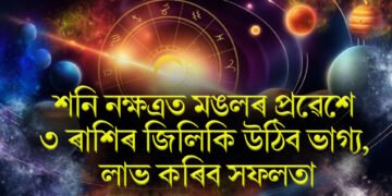 শনি নক্ষত্ৰত মঙলৰ প্ৰৱেশে ৩ ৰাশিৰ জিলিকি উঠিব ভাগ্য, লাভ কৰিব সফলতা