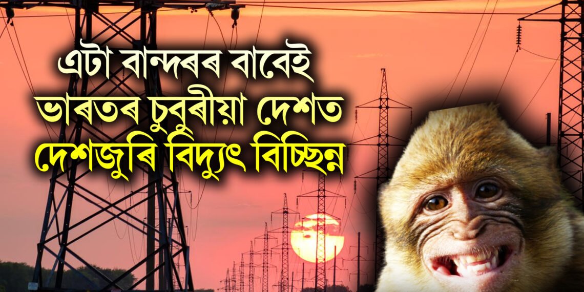 এটা বান্দৰৰ বাবেই ভাৰতৰ চুবুৰীয়া দেশত দেশজুৰি বিদ্যুৎ বিচ্ছিন্ন