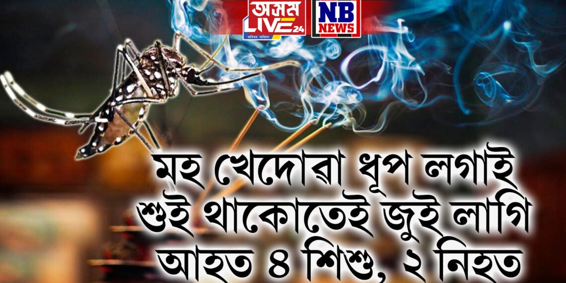 মহ খেদোৱা ধূপ লগাই শুই থাকোতেই জুই লাগি আহত ৪ শিশু, ২ নিহত