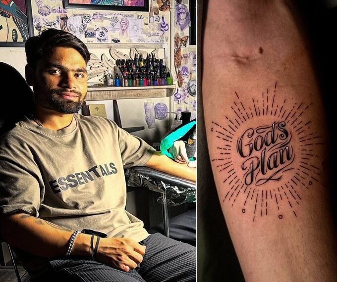 হাতৰ টাটুত অঁকা ঘড়ীত সময় ২ বাজি ২০ মিনিট, এই টাটুৰ অৰ্থ কি? মুখ খুলিলে ৰিংকু সিঙে