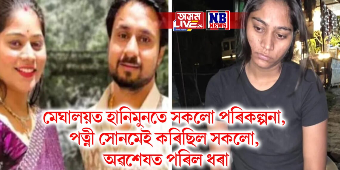 মেঘালয়ত হানিমুনতে সকলো পৰিকল্পনা, পত্নী সোনমেই কৰিছিল সকলো, অৱশেষত পৰিল ধৰা