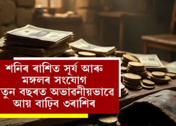 শনিৰ ৰাশিত সূৰ্য আৰু মঙ্গলৰ সংযোগ, নতুন বছৰত হু হু কৰি আয় বাঢ়িব ৩ৰাশিৰ