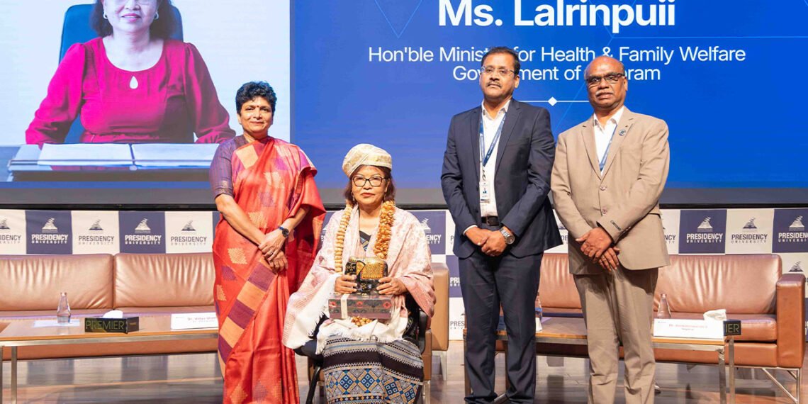 প্ৰেচিডেন্সি ইউনিভাৰ্চিটি বেংগালুৰুত মিজোৰামৰ স্বাস্থ্যমন্ত্ৰী Lalrinpuii, দিলে শিক্ষাৰ্থীক অনুপ্ৰেৰণা