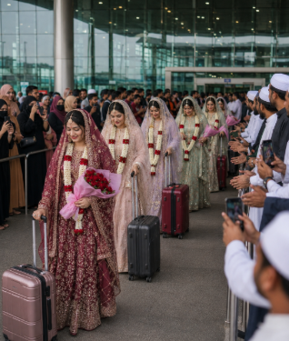 হাজাৰ বাধাৰ পিছতো ভাৰতীয় যুৱকৰে সংসাৰ কৰাৰ মন পাক যুৱতীৰ