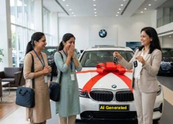 কৰ্মচাৰীক মালিকে দিলে ৪৩ লাখ টকীয়া BMW বাহন