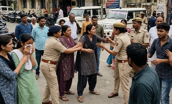 প্ৰেমিকক কেন্দ্ৰ কৰি দুই যুৱতীৰ মহাৰণ