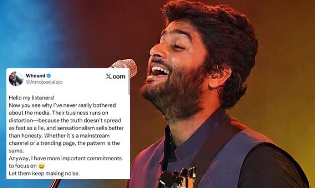 ‘গেৰুৱাময় হৈছে মোৰ প্ৰাণ’! অৰিজিৎ সিঙৰ ৰহস্যময় পোষ্টক লৈ ব্যাপক চৰ্চা