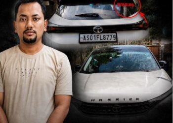 কাৰ আশীৰ্বাদত ঘাতক ঘনকান্তই বাহনত লিখিছিল PRESS?