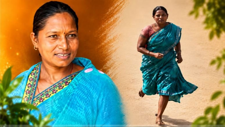 শাড়ী পিন্ধি, খালী ভৰিৰে দৌৰি ভাইৰেল হৈ পৰা কবিতাই নাপালে চাকৰি!